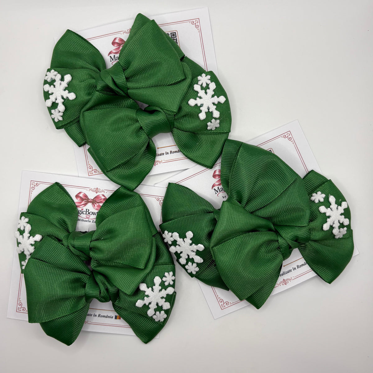 Set 2 Accesorii de păr - Fulgi de nea ❄️