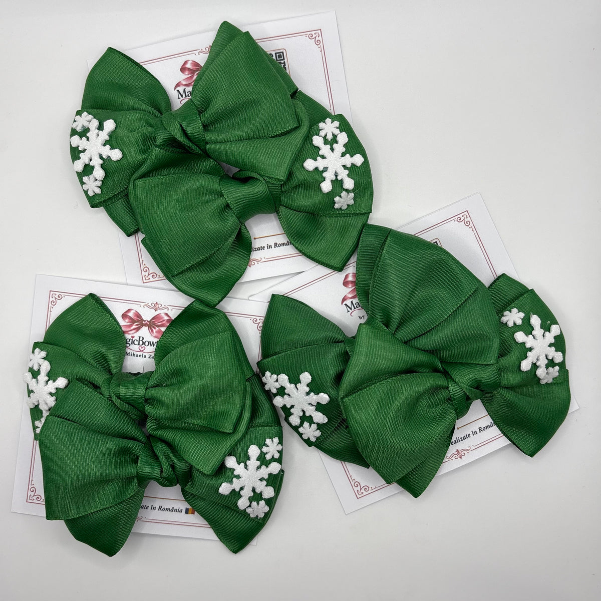 Set 2 Accesorii de păr - Fulgi de nea ❄️