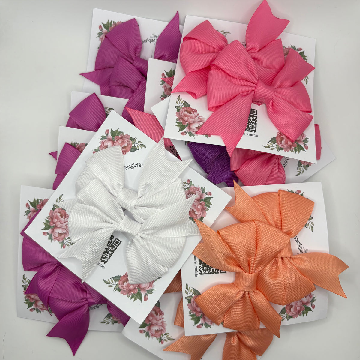 Set 2 Accesorii de păr - Fundițe model mic Clasic 🎀